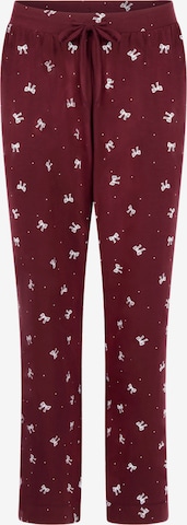 Hunkemöller Пижамные штаны в Красный: спереди