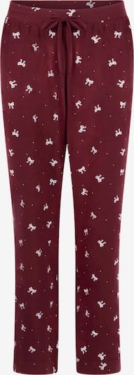 Pižaminės kelnės iš Hunkemöller, spalva – raudona / balta, Prekių apžvalga