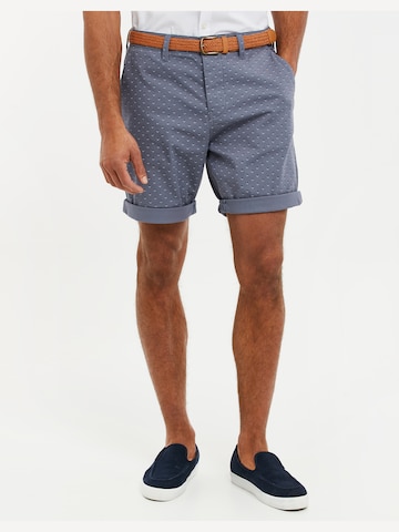 Threadbare Regular Chino trousers 'Crusoe' in Blue: front