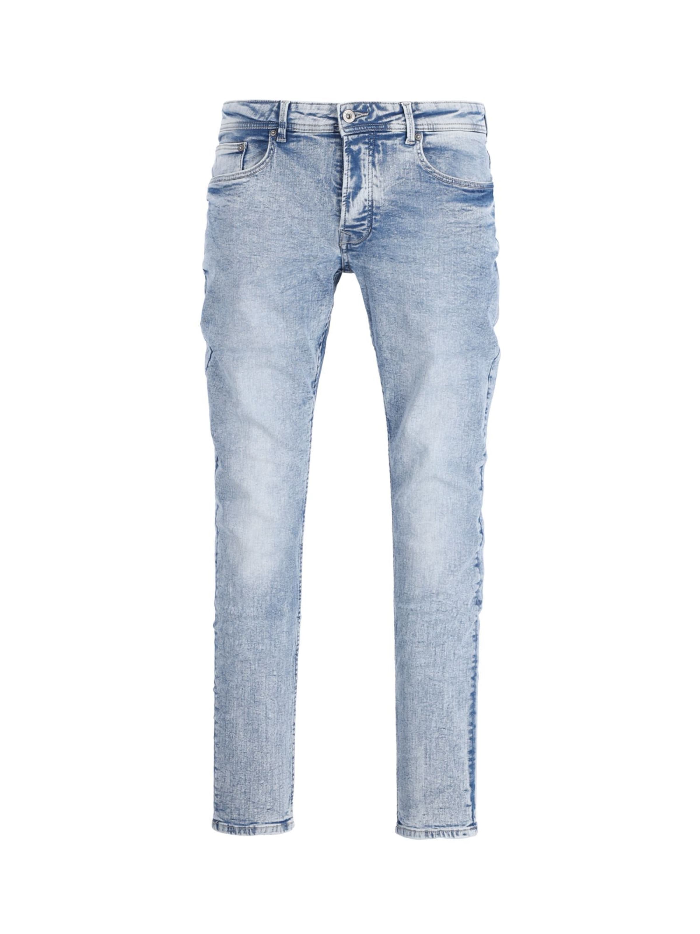 Coupe slim Jean 'Carter Bleach' CHASIN' en bleu : devant