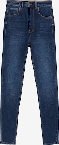 Bershka Skinny Jeans in Blue: front