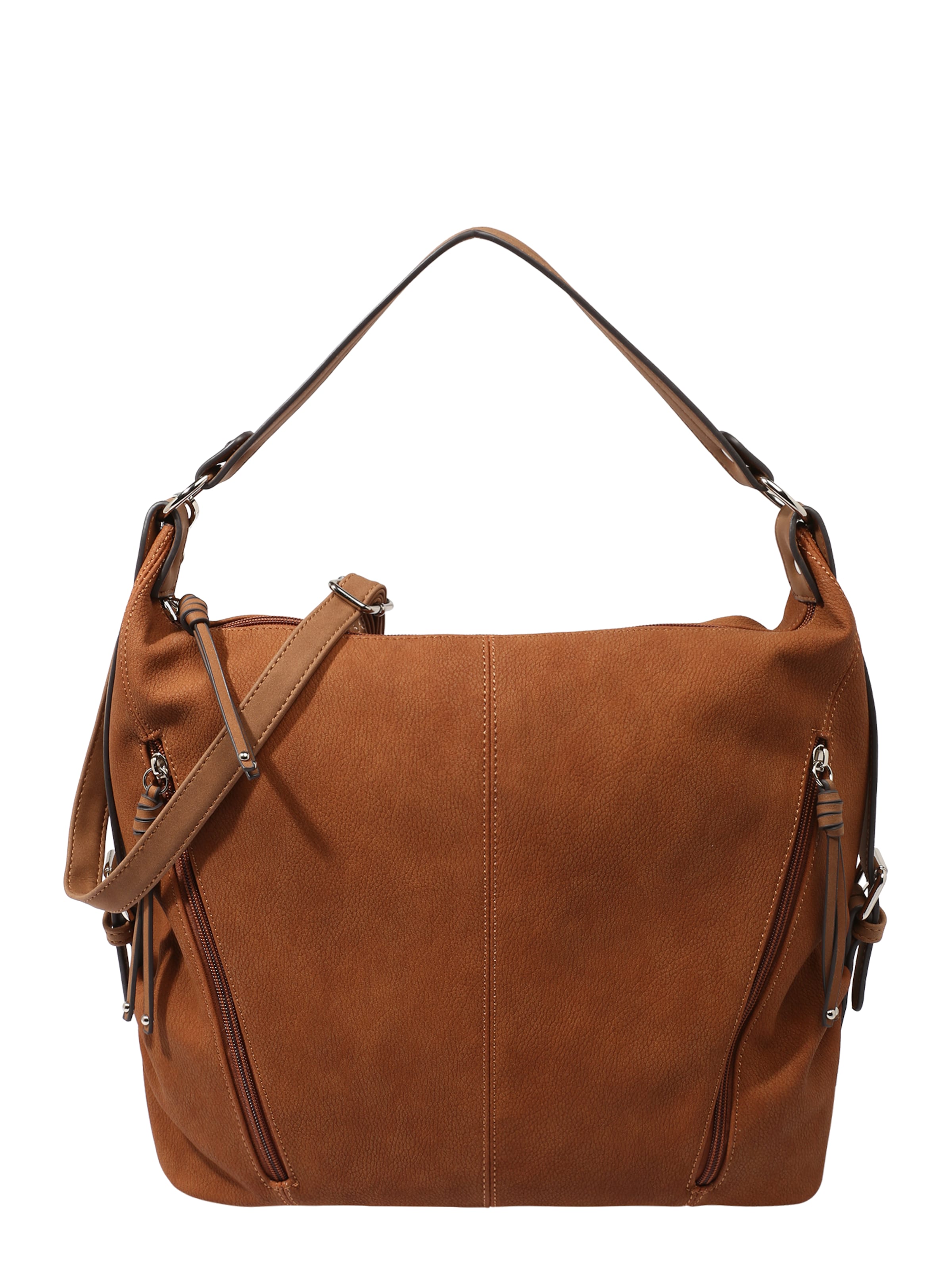 Sac bandoulière 'Caia' TOM TAILOR en marron : devant