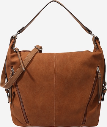 TOM TAILOR Shoulder Bag 'Caia' in Brown: front