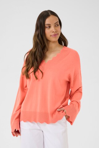 Cream Pullover 'Villea' i pink: forside