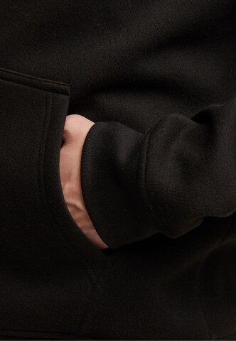 Urban Classics Zip-Up Hoodie in Black