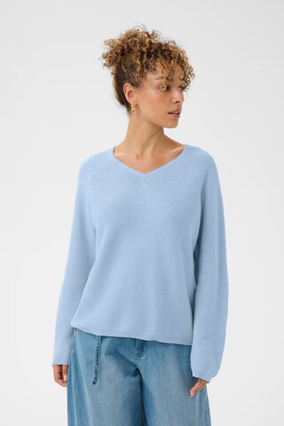 Cream Sweater 'CRSillar' in Blue: front