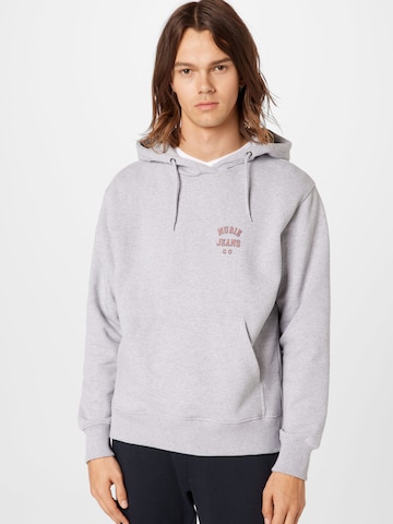 Nudie Jeans Co Sweatshirt 'Franke' in Grijs: voorkant