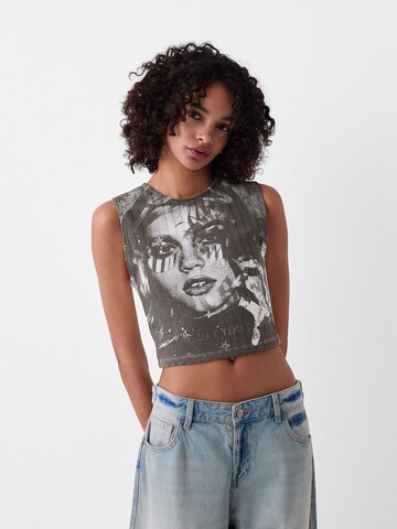 Bershka Top in Grau: predná strana