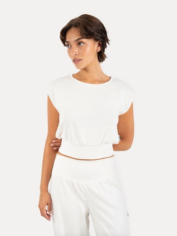 T-shirt ' Jorina ' Smilodox en blanc : devant