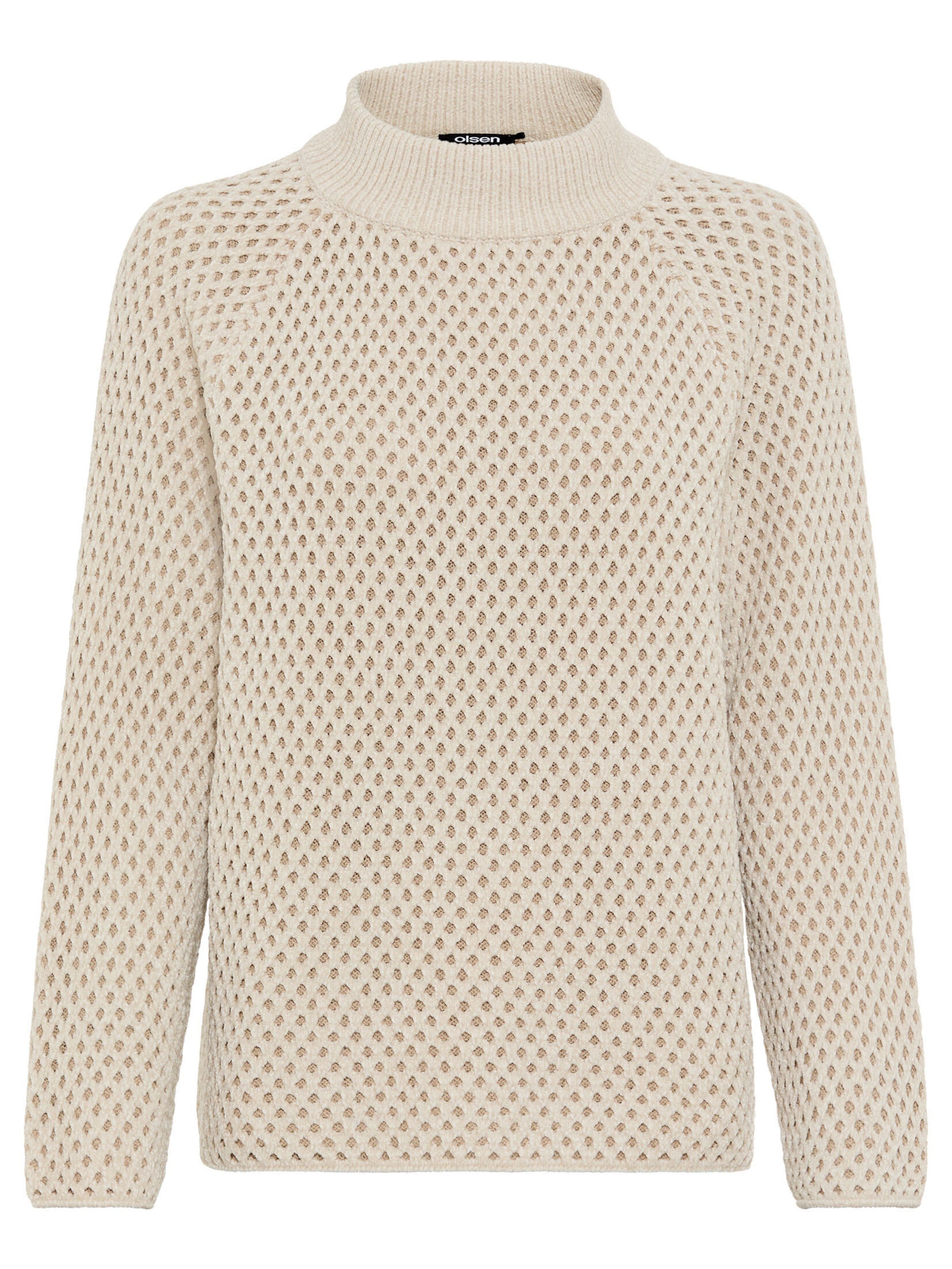 Olsen Trui in Beige: voorkant