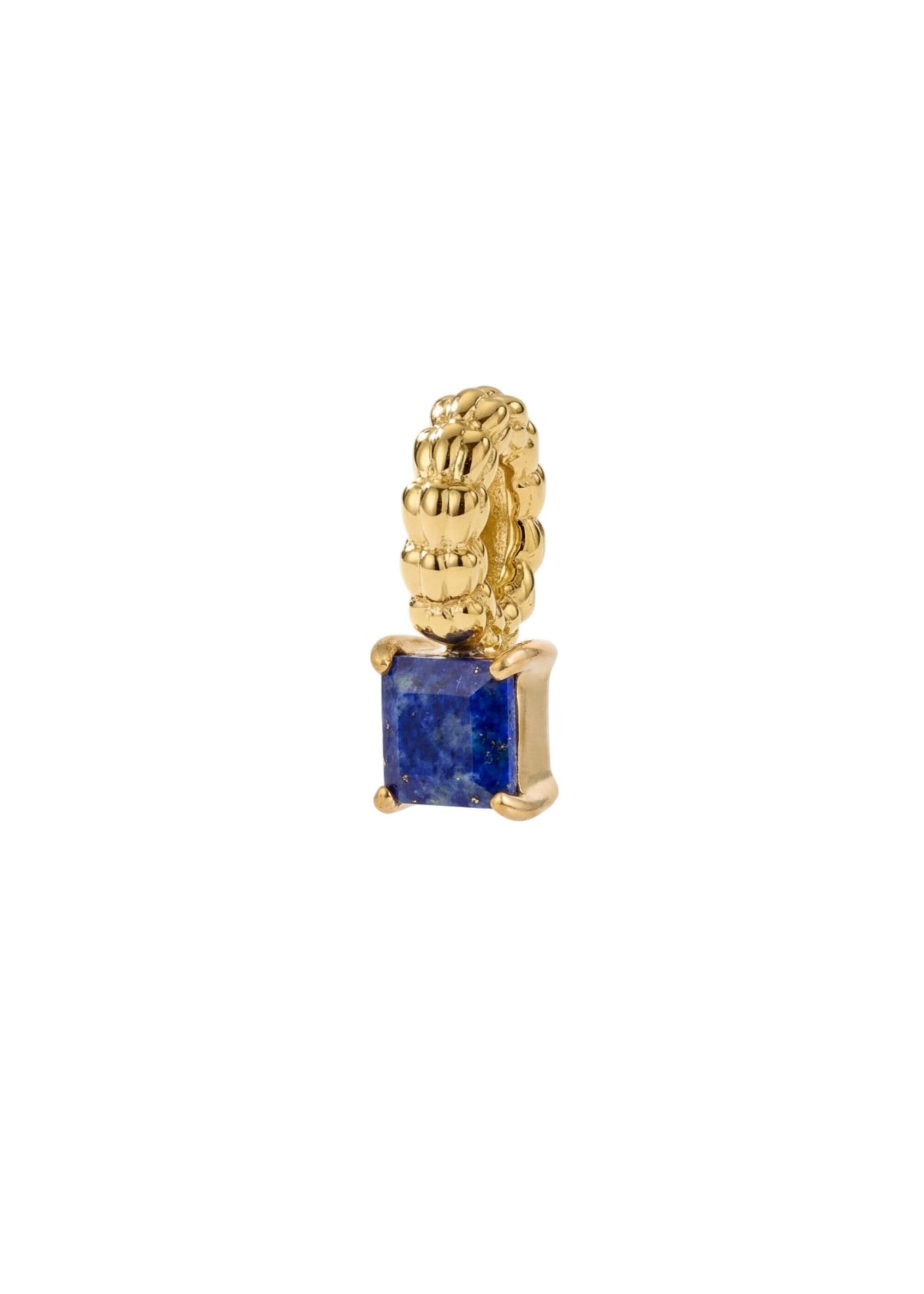 Ciondolo 'September Lapislazuli' di PURELEI in oro: frontale