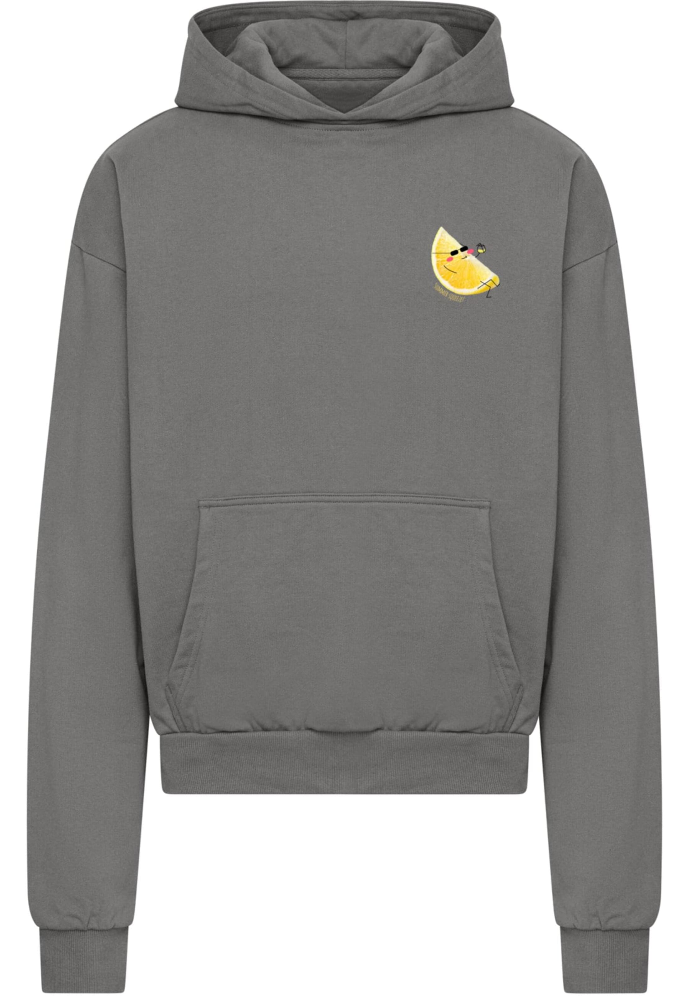 Merchcode Sweatshirt 'Summer Squeeze' in Grey: front