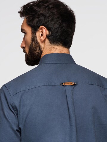 Regular fit Camicia di Ombre in blu