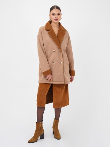 Manteau mi-saison FRESHLIONS en marron