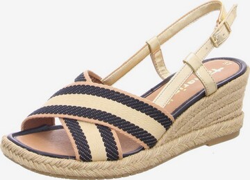 TAMARIS Sandalen met riem in Beige: voorkant