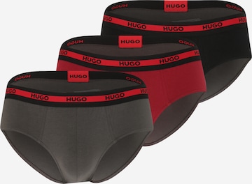 Boxers HUGO Red en gris : devant
