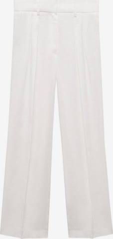 MANGO Wide Leg Hose 'Chiara' in Weiß: predná strana