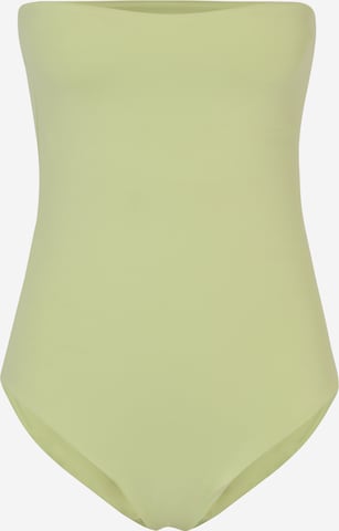 ReBirth Studios x BiondaBandeau Jednodijelni kupaći kostim 'Laia' - zelena boja: prednji dio