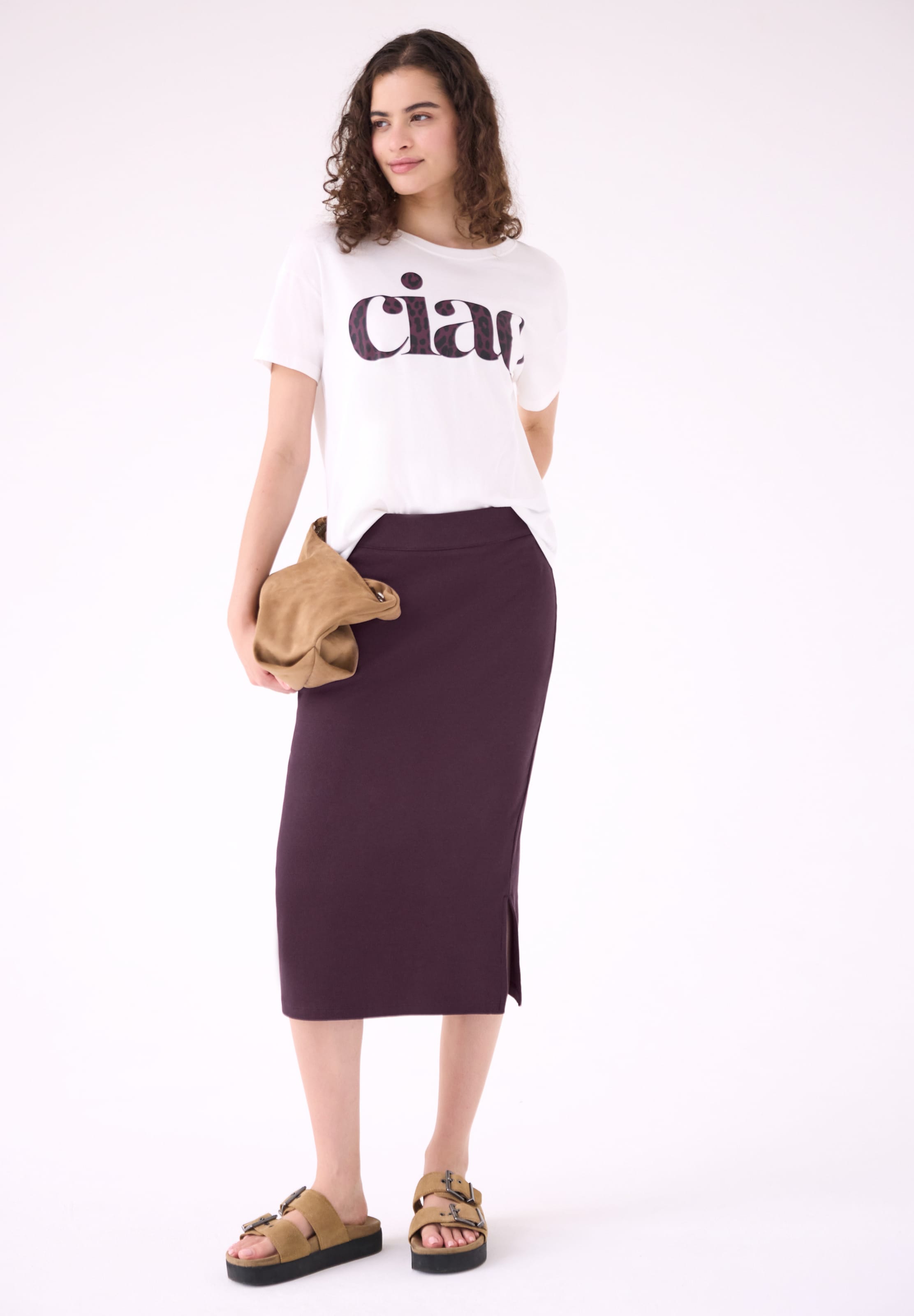 Street One Studio Skirt in Purple: front