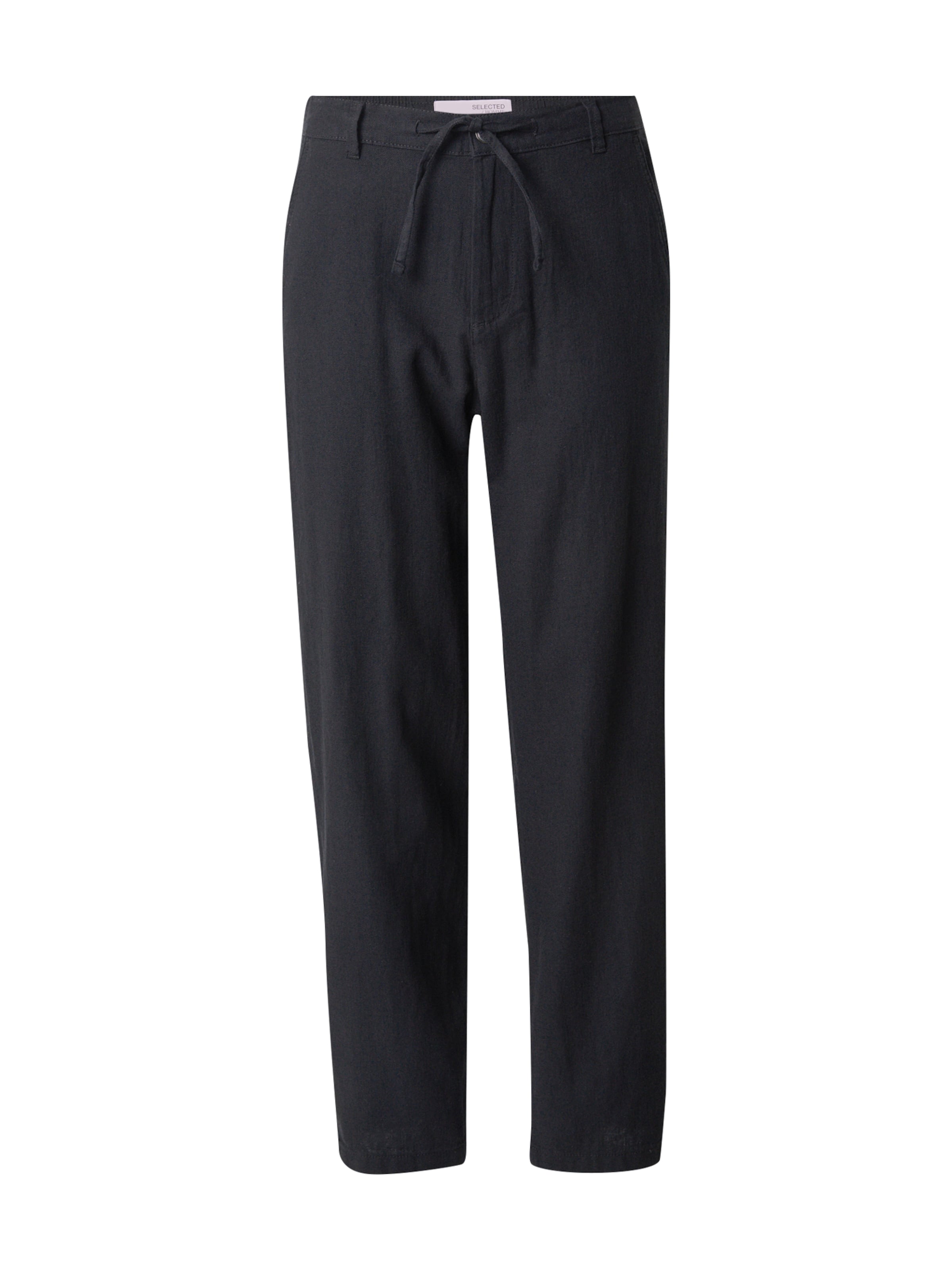 SELECTED Trousers 'SLH220-BRODY SUN' in Black: front