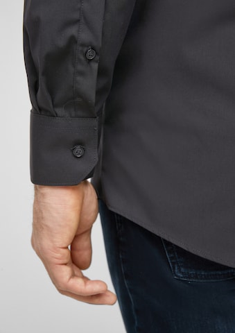 s.Oliver BLACK LABEL Slim fit Overhemd in Zwart