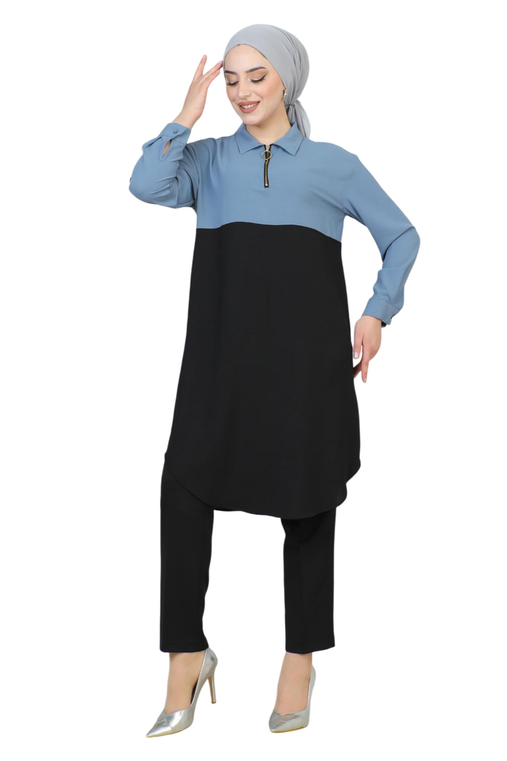 MODAMIHRAM Tunic in Blue