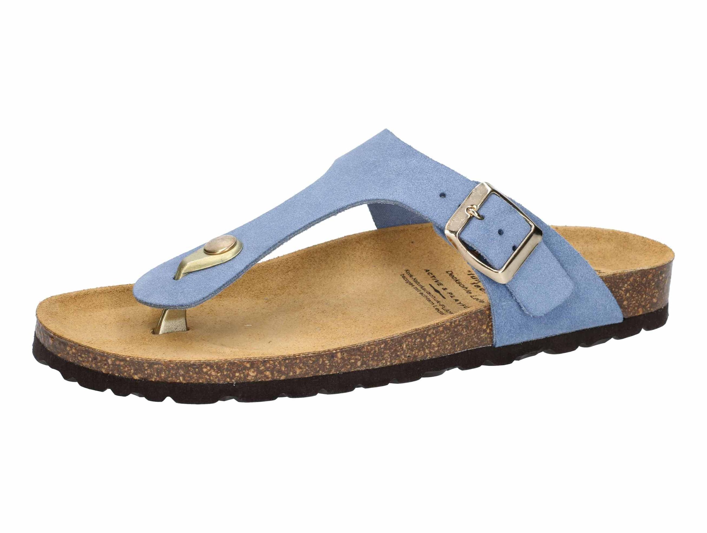 LICO T-Bar Sandals in Blue: front