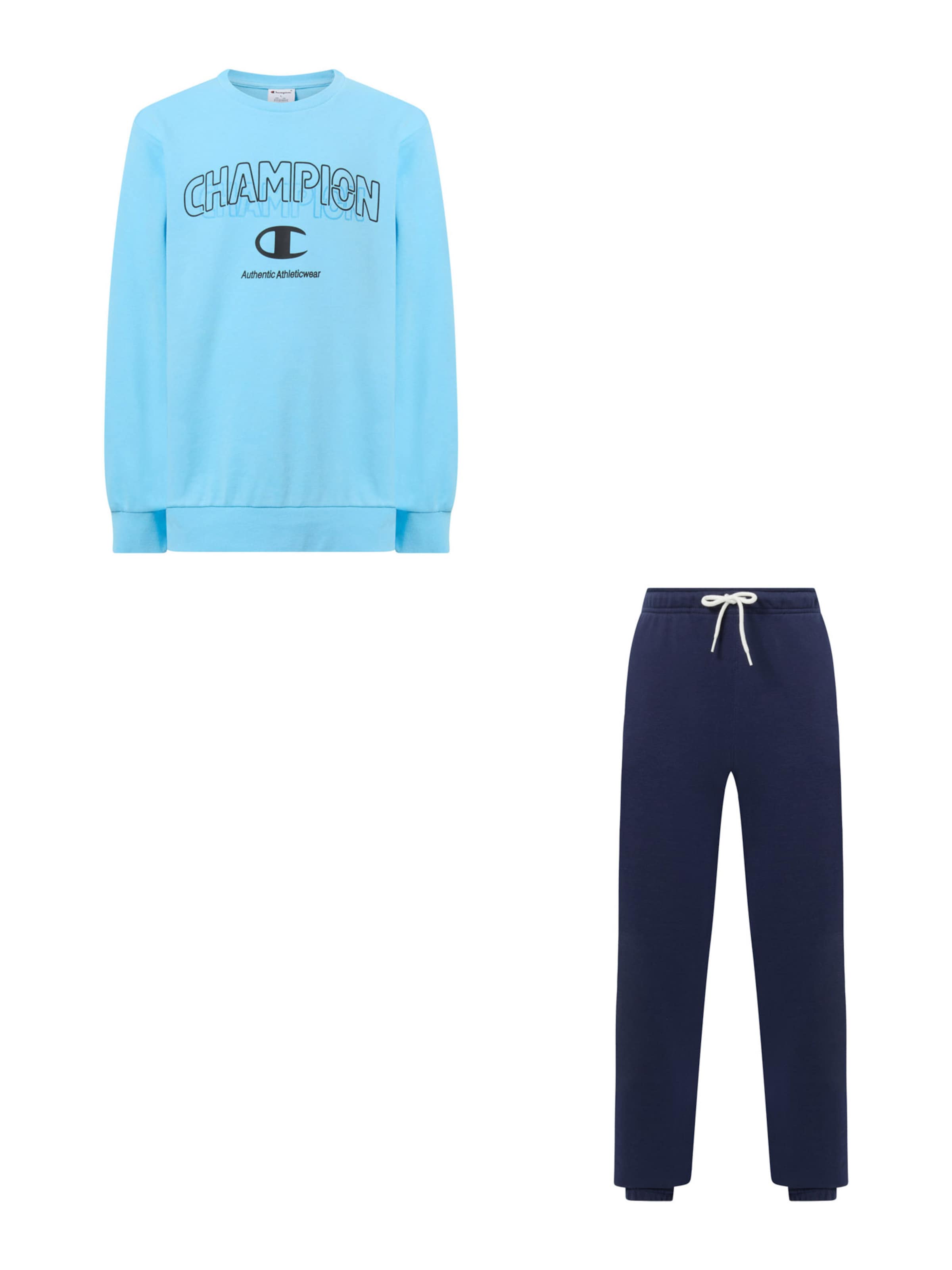 Champion Authentic Athletic Apparel Joggingová souprava – modrá: přední strana