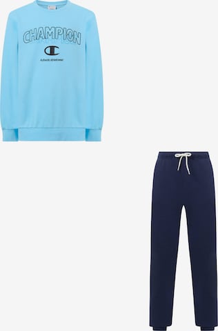 Champion Authentic Athletic Apparel Sweatsuit in Blue: front