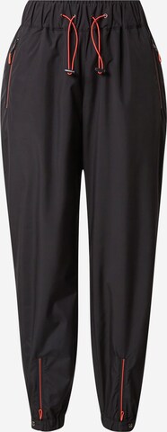 Karo Kauer Tapered Trousers in Black: front