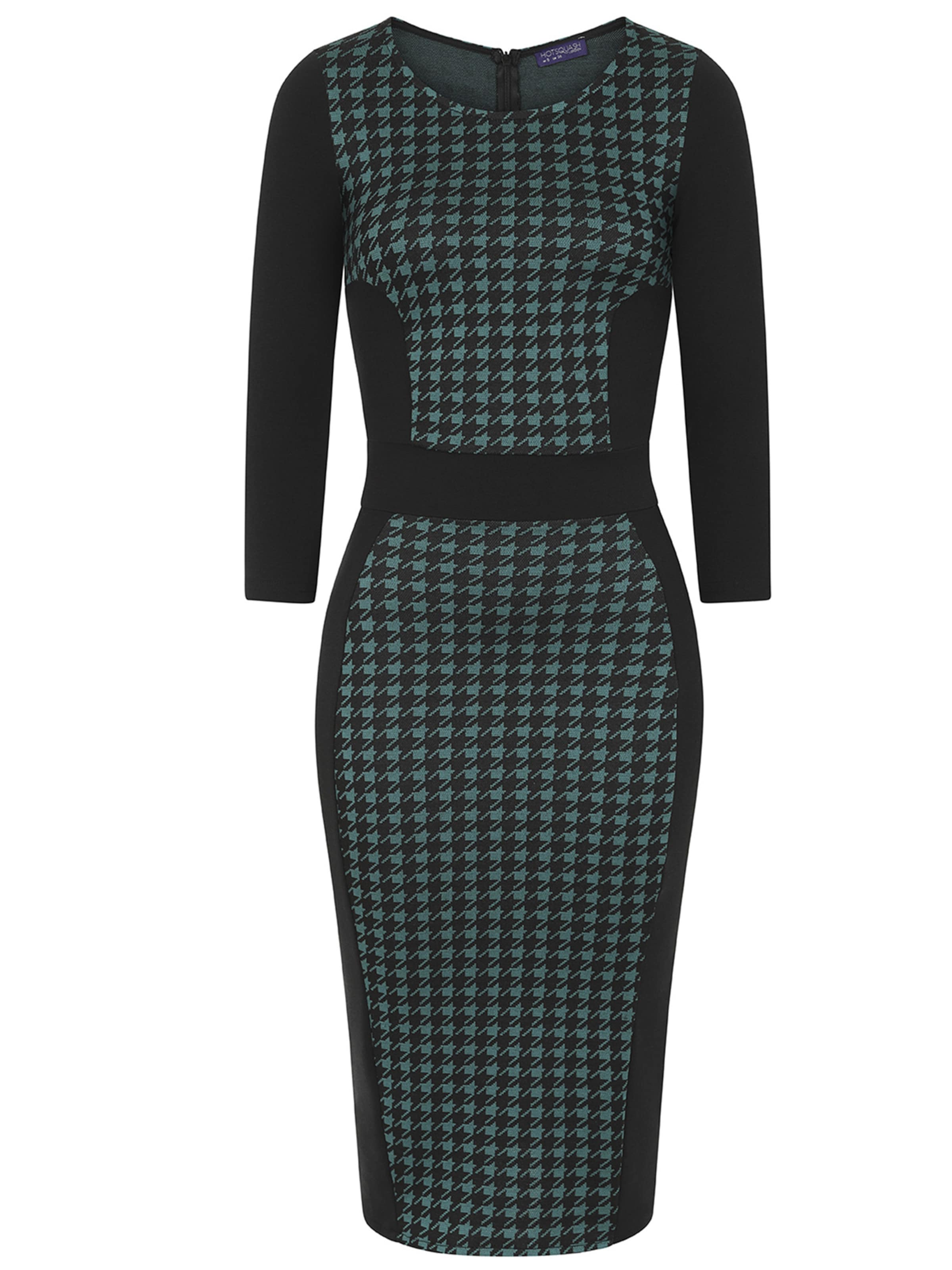 HotSquash Εφαρμοστό φόρεμα σε πράσινο: μπροστά