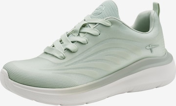 Tamaris Sneakers laag in Groen: voorkant