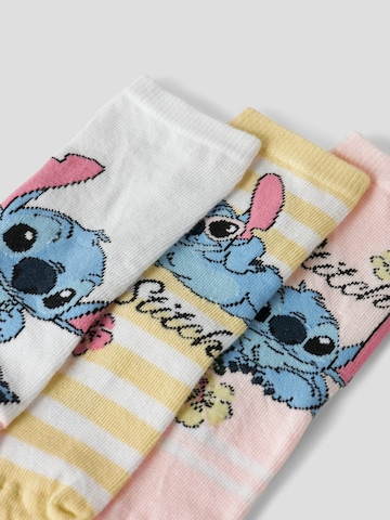 NAME IT Sokker 'NMFANDI STITCH' i pink