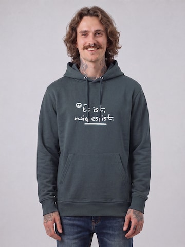 Sweat-shirt 'Es Ist Wie Es Ist' Watapparel en gris : devant
