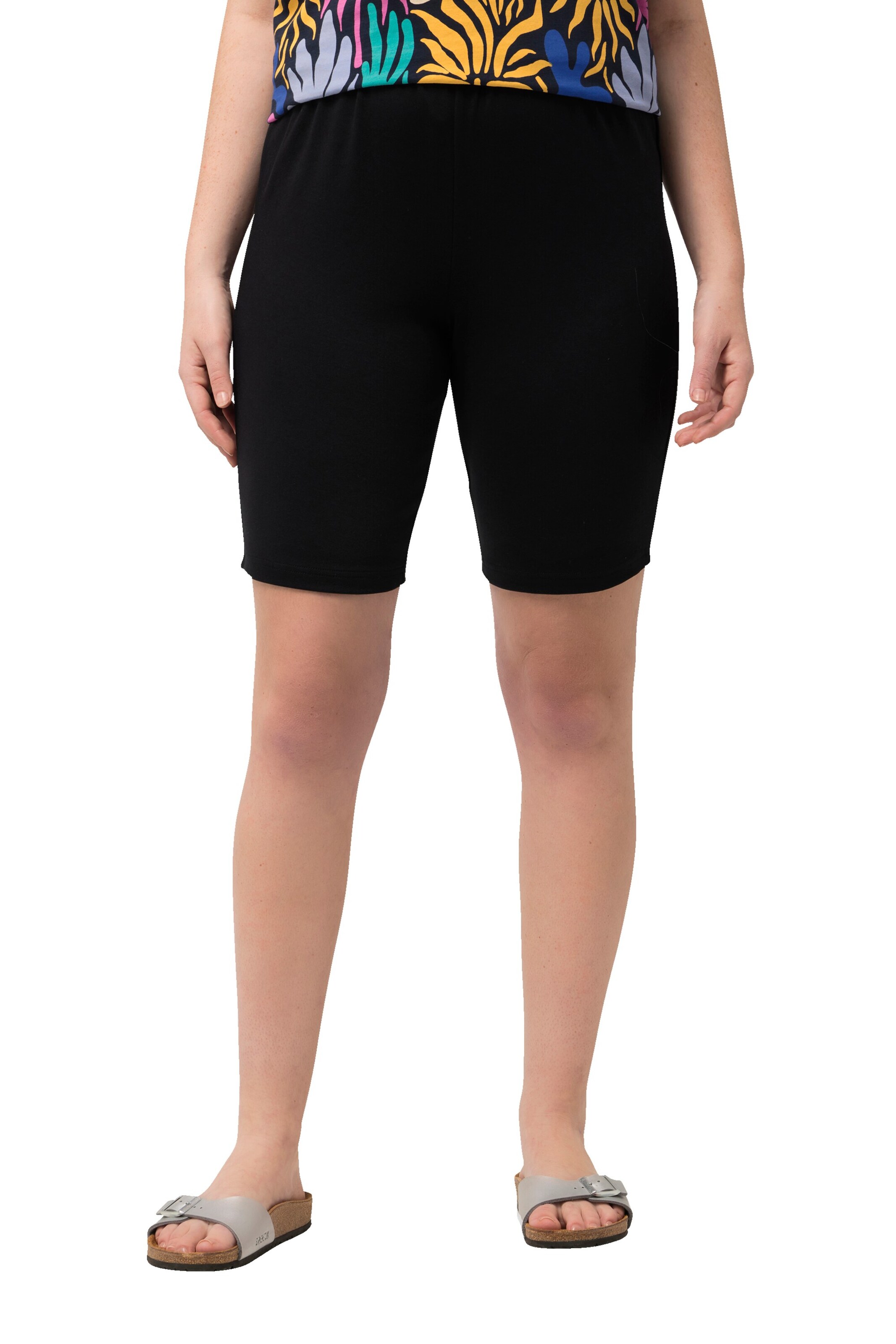 Ulla Popken Skinny Pants in Black: front