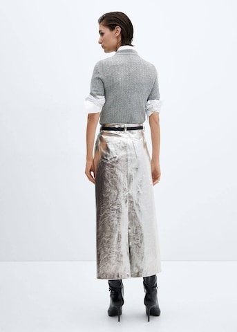 MANGO Skirt in Silver