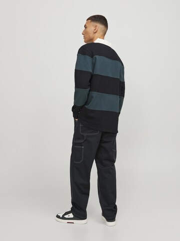 JACK & JONES Loosefit Cargohose 'Karl Carpenter' in Schwarz