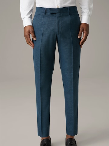 STRELLSON Regular Pleated Pants 'Kynd' in Blue: front