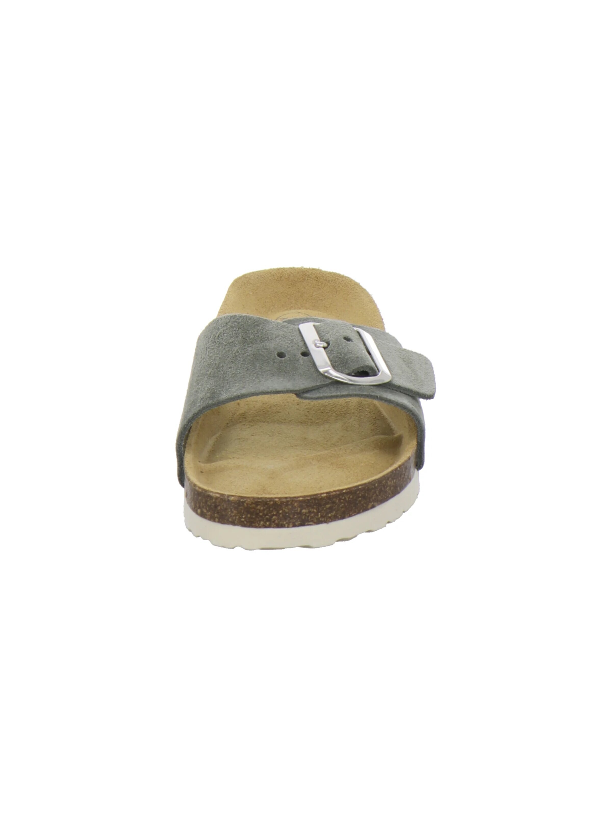 AFS-Schuhe - Zapatos abiertos 'Pantoletten Damen Einschnaller olive' en verde