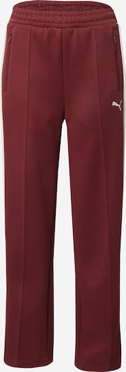 PUMA Urheiluhousut 'T7 ALWAYS ON' värissä viininpunainen / valkoinen, Tuotenäkymä