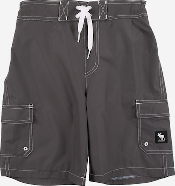 Abercrombie & Fitch Board Shorts in Grey: front