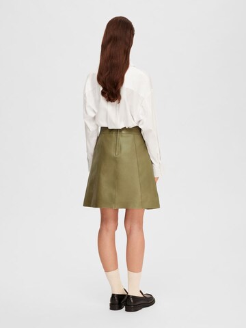 SELECTED FEMME Skirt in Green