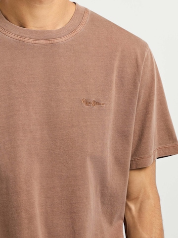 Pepe Jeans Shirt ' PORTOBELLO ' in Braun