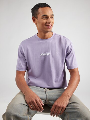 HOLLISTER Футболка в Лиловый: спереди