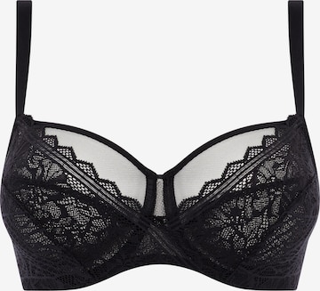 Chantelle BH 'Floral Touch' in Schwarz: Vorderseite