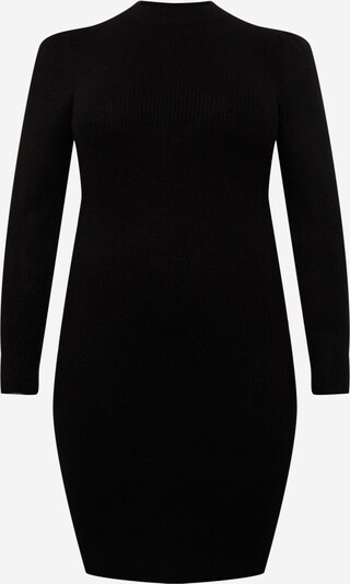 Rochie tricotat 'CANA' PIECES Curve pe negru, Vizualizare produs