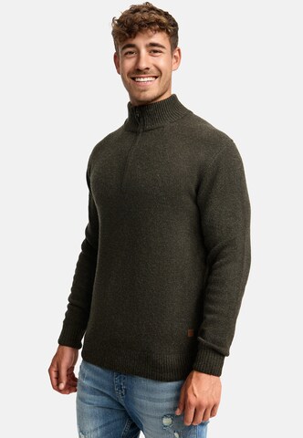 INDICODE JEANS Trui ' Lokant ' in Groen
