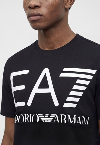 EA7 Emporio Armani Funkcionalna majica | črna barva: sprednja stran