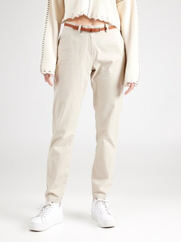 Regular Pantalon chino 'FLASHINO' VERO MODA en gris : devant