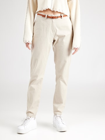 VERO MODA - regular Pantalón chino 'FLASHINO' en gris: frente